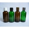 供應新款藍色茶色玻璃精油瓶 現(xiàn)貨 配防盜蓋和內(nèi)塞